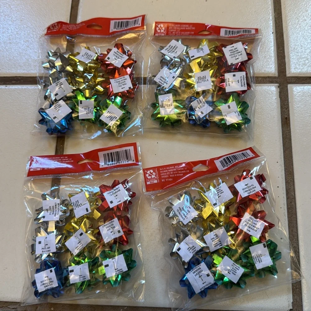 Bundle of 36 Multi-Color Mini Bows Inspirations from Hallmark